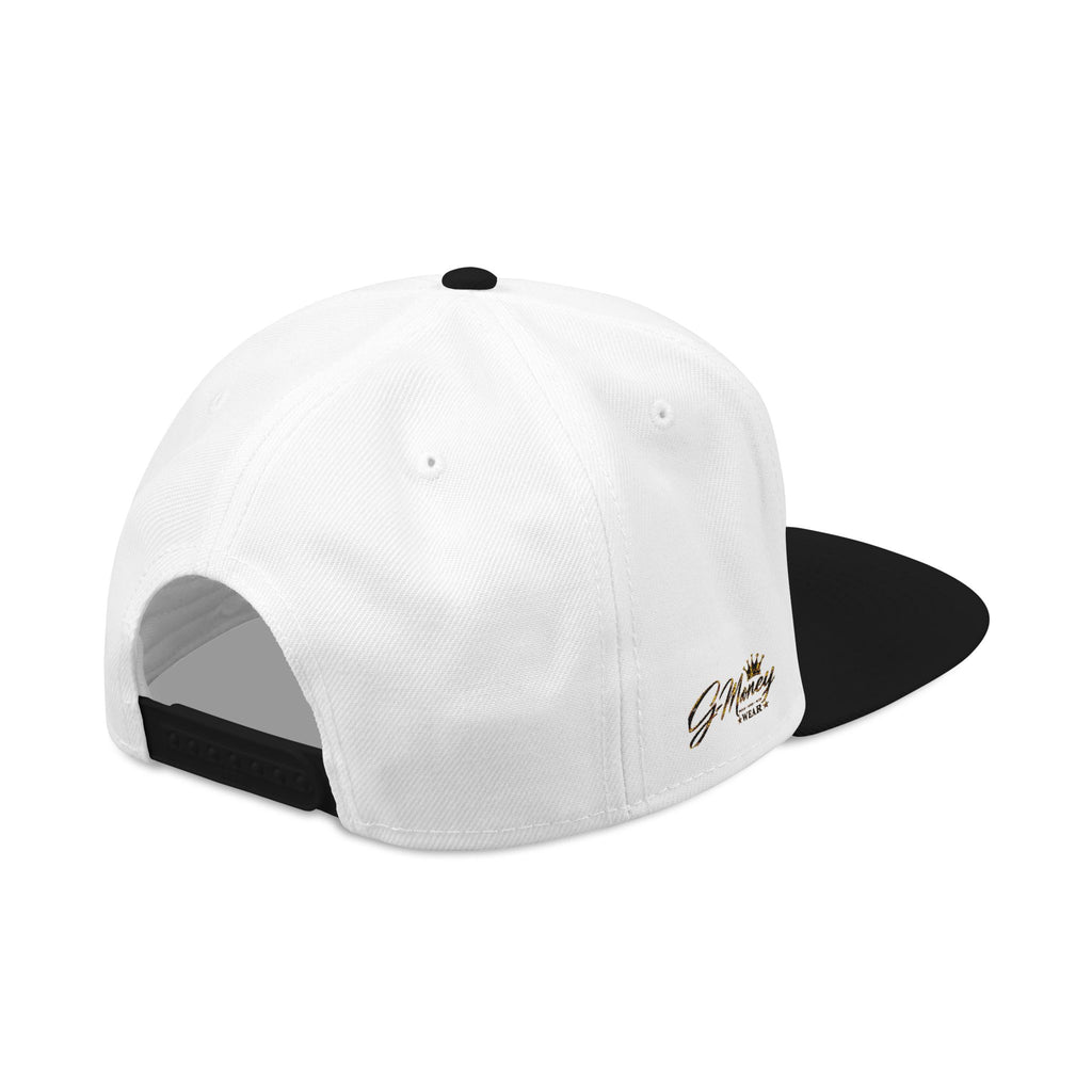 Embroidered Crown Snapback Hat — Red & Black Streetwear Cap