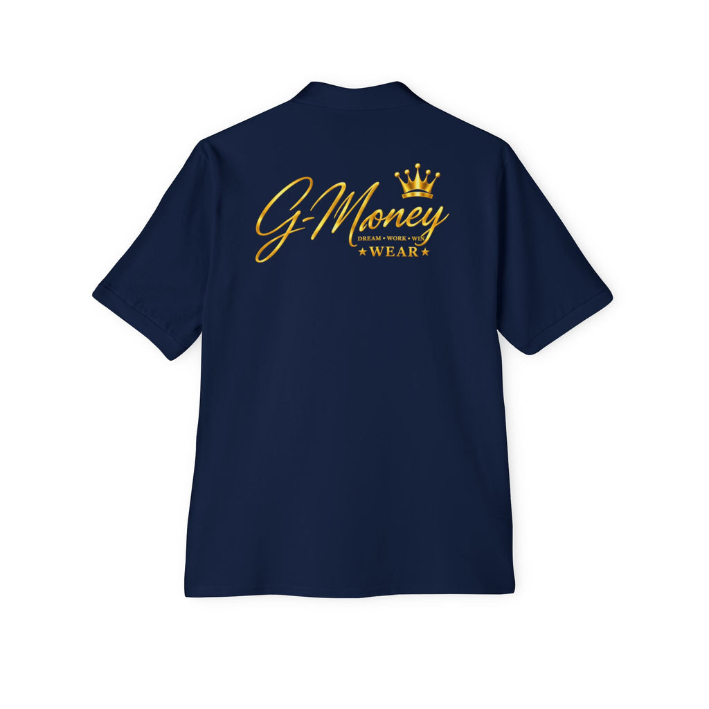 G-Money Wear Polo Shirt — Embroidered Crown Logo Men’s Piqué Polo
