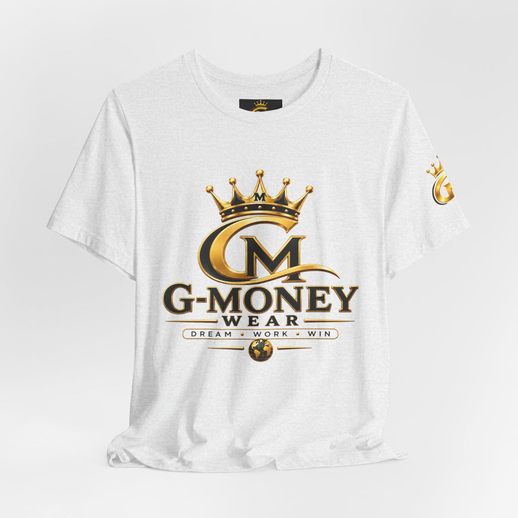 G-Money Wear Crown Logo Tee — Dream Work Win Graphic T-Shirt