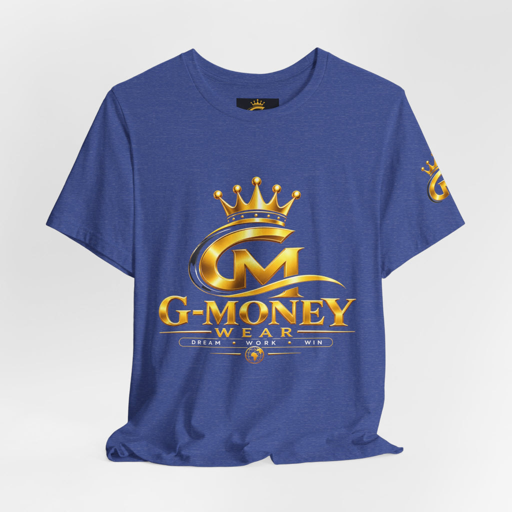 G-Money Logo T‑Shirt — Gold Crown Streetwear Tee