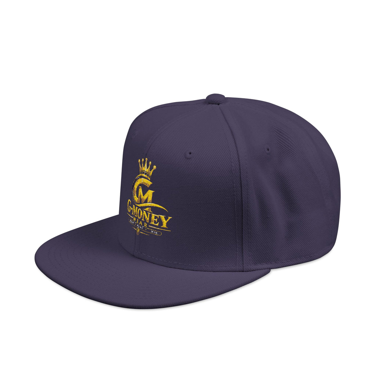 Money Crown Embroidered Snapback Hat
