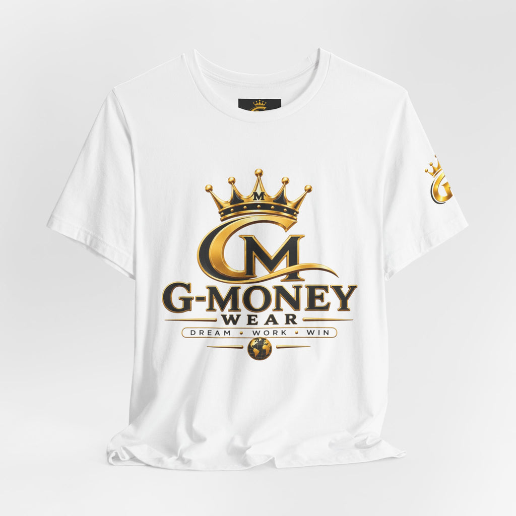 G-Money Wear Crown Logo Tee — Dream Work Win Graphic T-Shirt