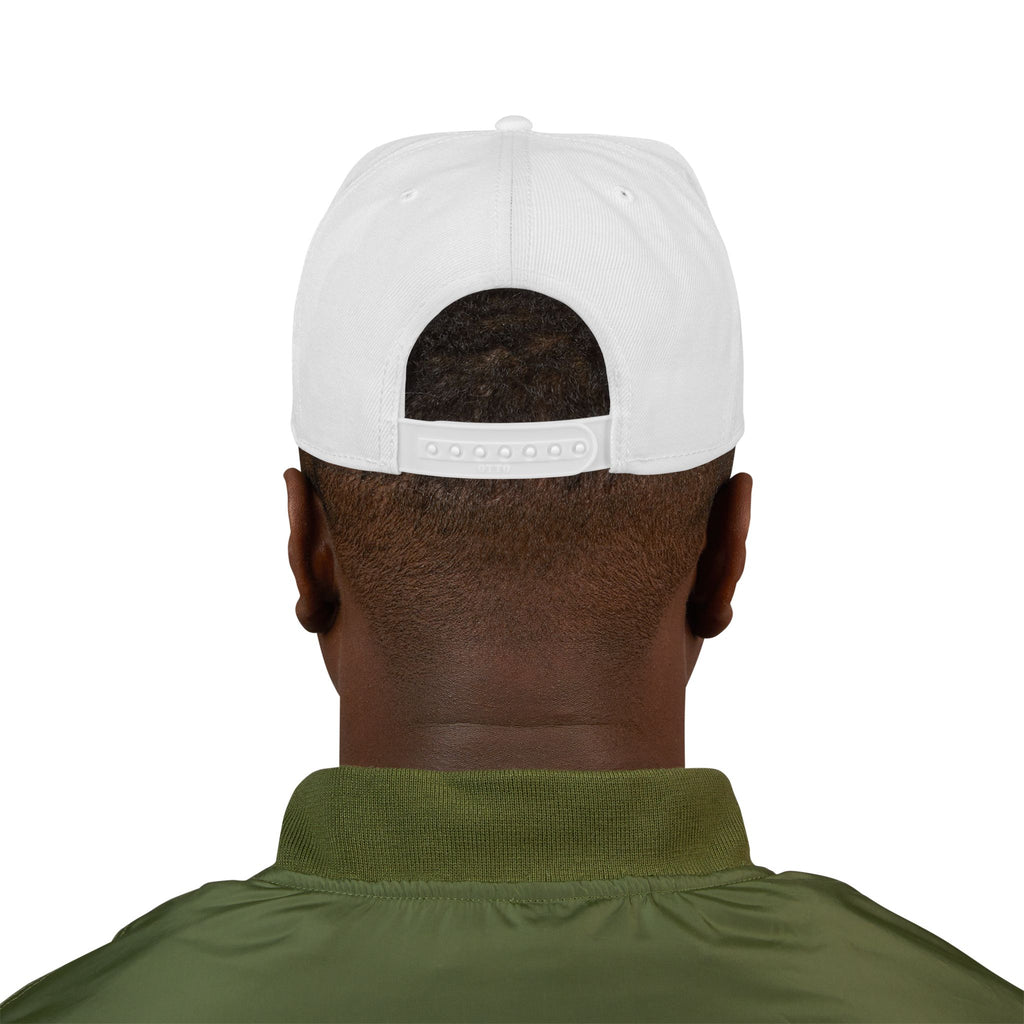 Embroidered Crown Snapback Hat — Red & Black Streetwear Cap