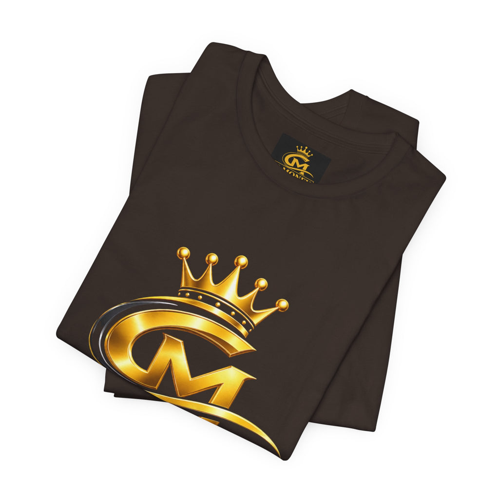 G-Money Logo T‑Shirt — Gold Crown Streetwear Tee
