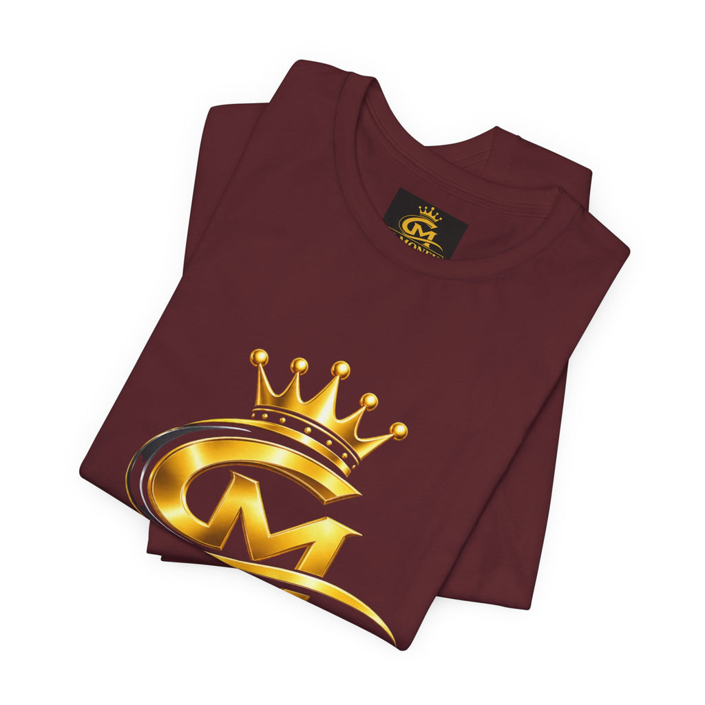 G-Money Logo T‑Shirt — Gold Crown Streetwear Tee
