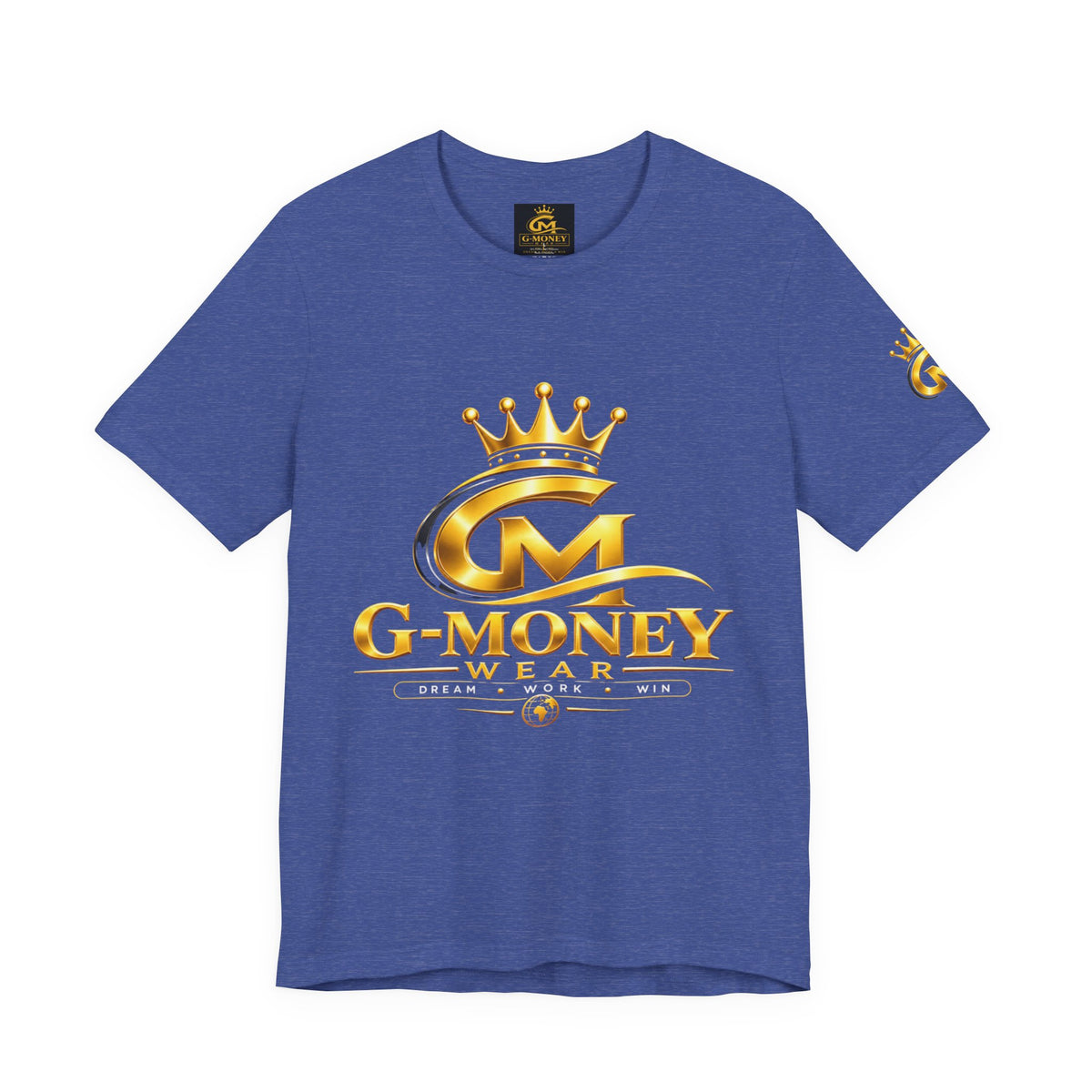 G-Money Logo T‑Shirt — Gold Crown Streetwear Tee