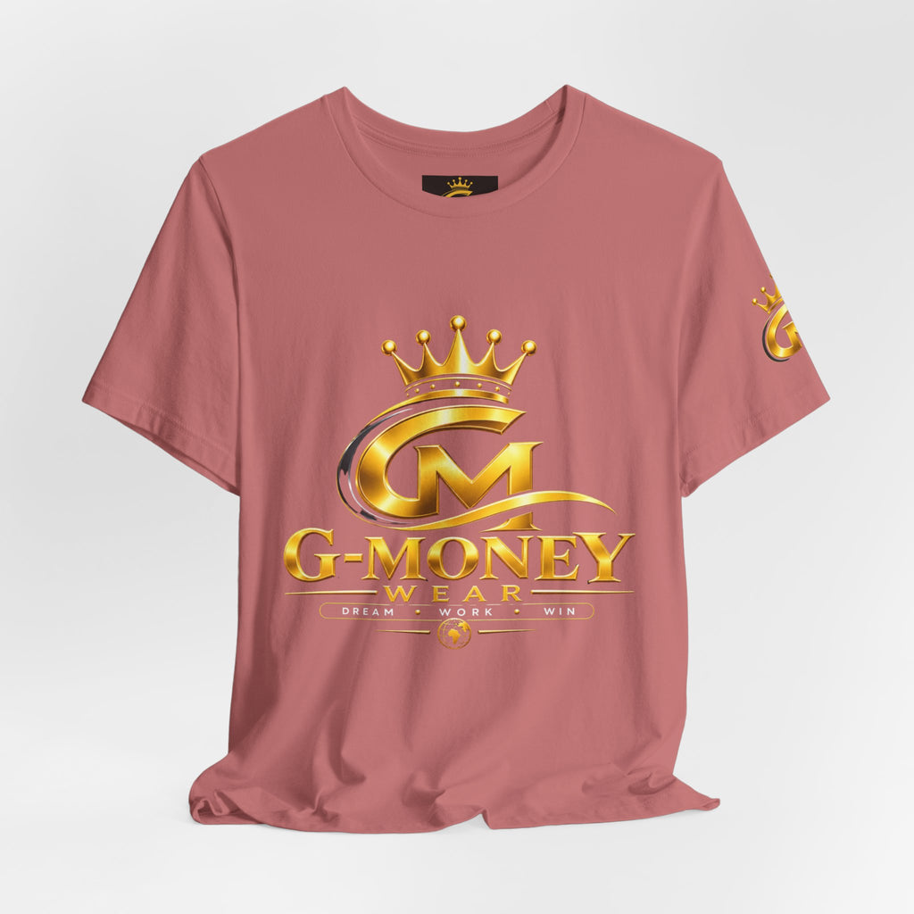 G-Money Logo T‑Shirt — Gold Crown Streetwear Tee