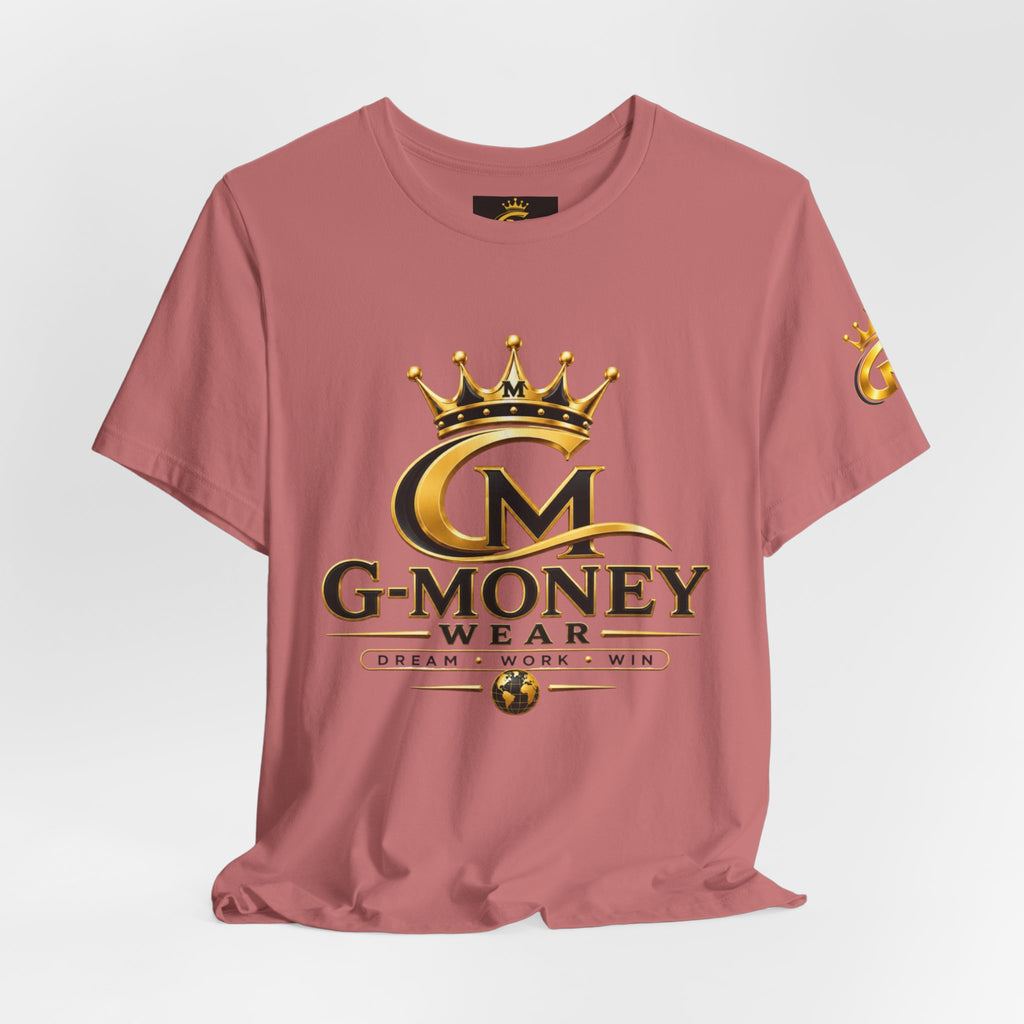 G-Money Wear Crown Logo Tee — Dream Work Win Graphic T-Shirt