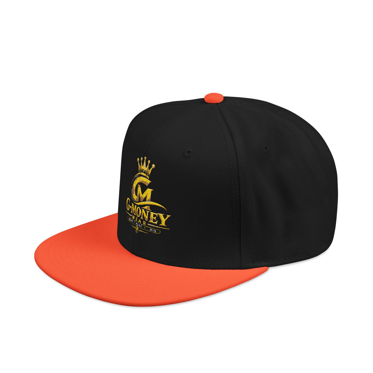 Money Crown Embroidered Snapback Hat