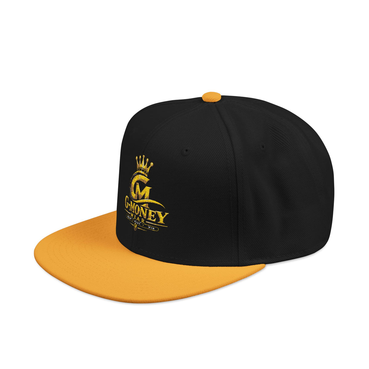 Money Crown Embroidered Snapback Hat
