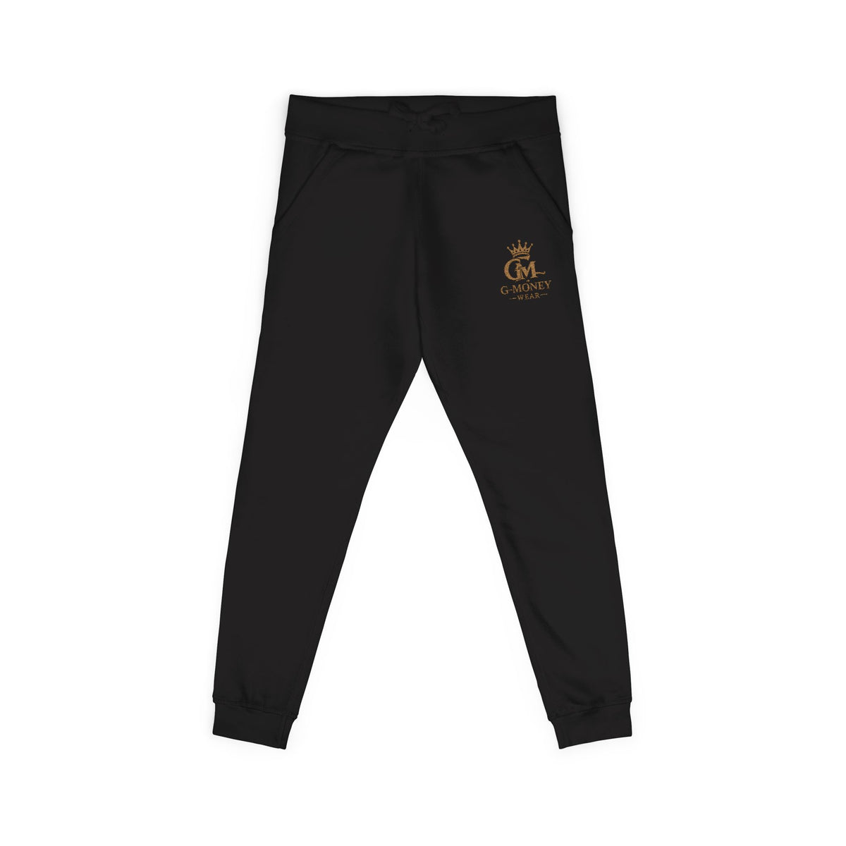 Embroidered 'Queen Vibes' Fleece Sweatpants — Cozy White Joggers