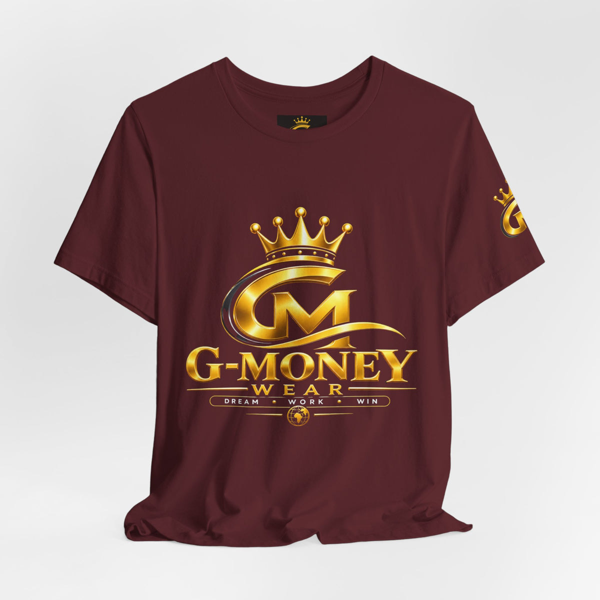 G-Money Logo T‑Shirt — Gold Crown Streetwear Tee