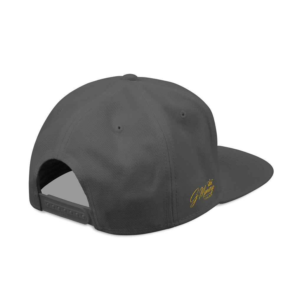 Money Crown Embroidered Snapback Hat