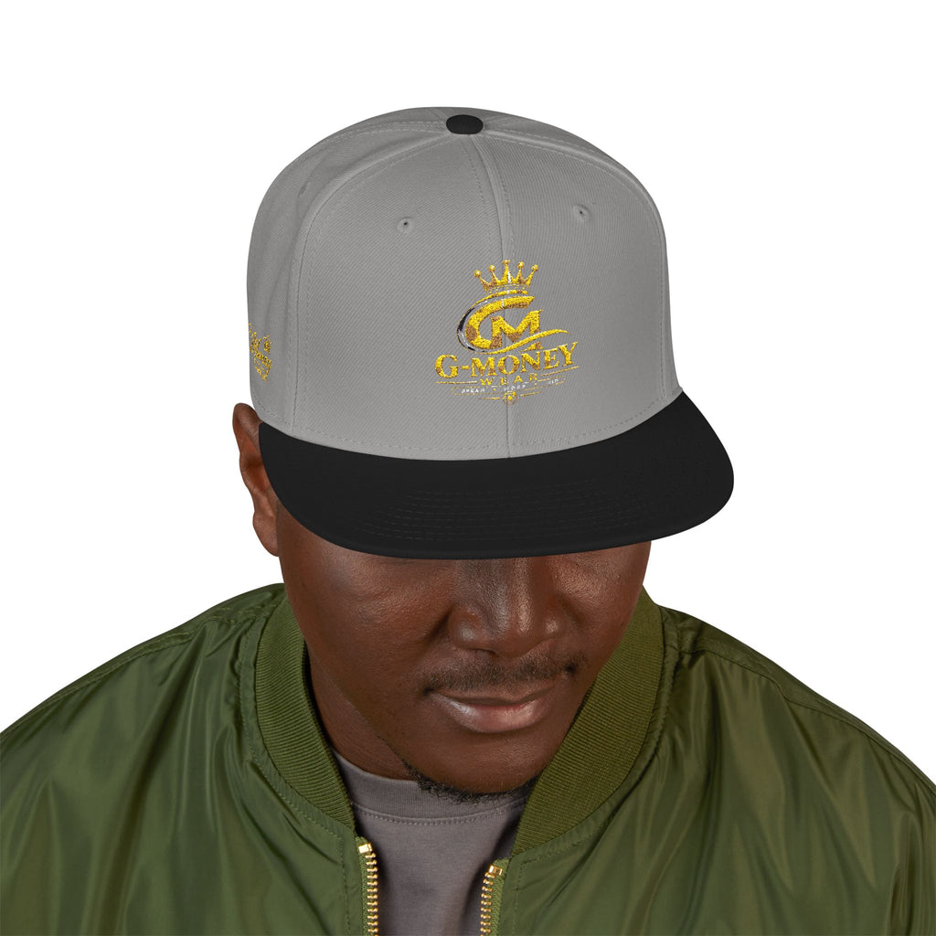 Money Crown Embroidered Snapback Hat
