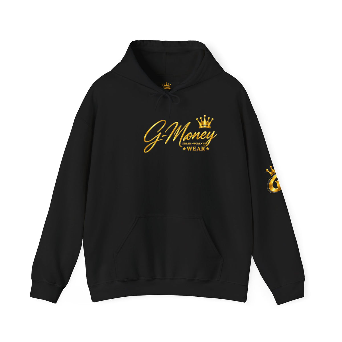 G-Money Gold Crown Hoodie – Streetwear Logo Pullover