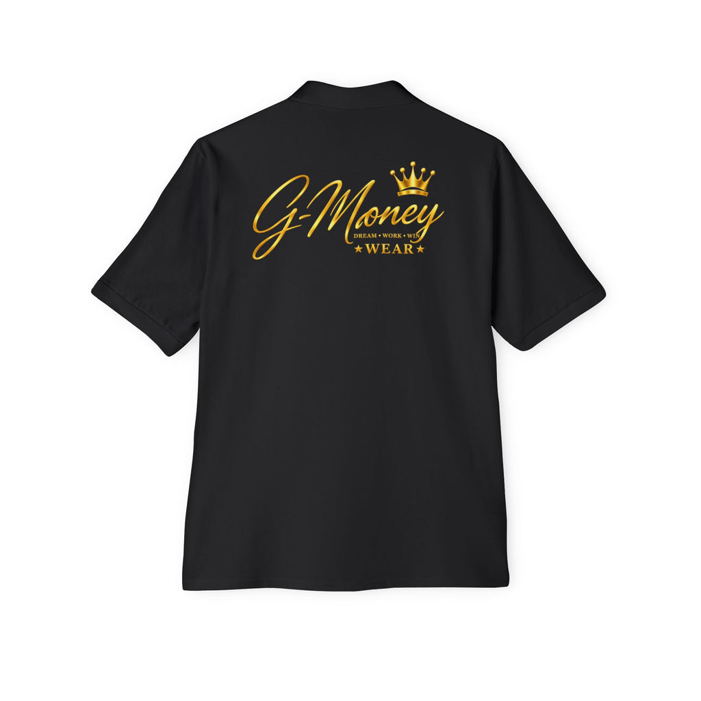 G-Money Wear Polo Shirt — Embroidered Crown Logo Men’s Piqué Polo