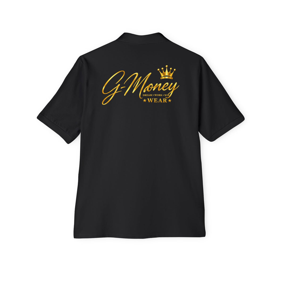 G-Money Wear Polo Shirt — Embroidered Crown Logo Men’s Piqué Polo