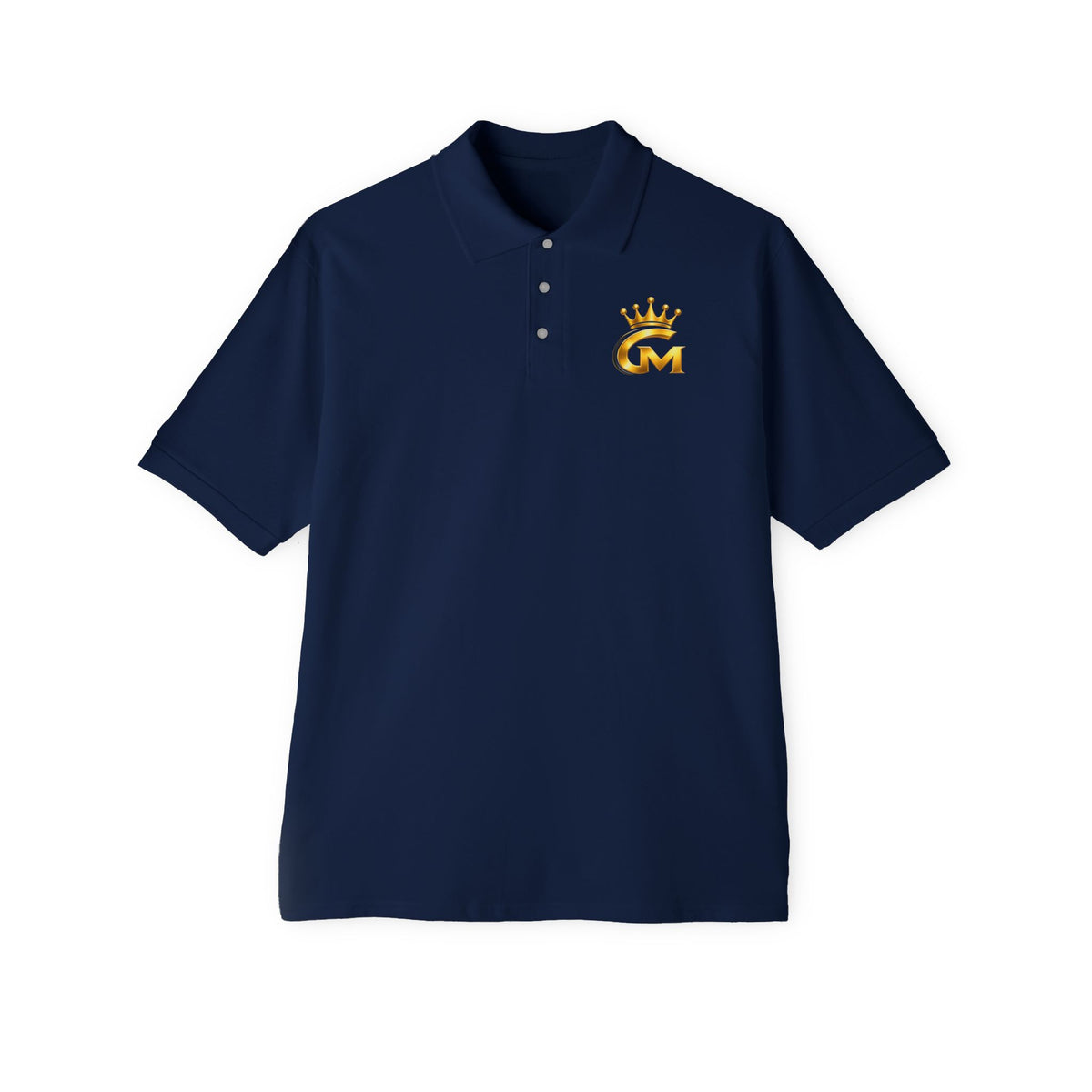 G-Money Wear Polo Shirt — Embroidered Crown Logo Men’s Piqué Polo