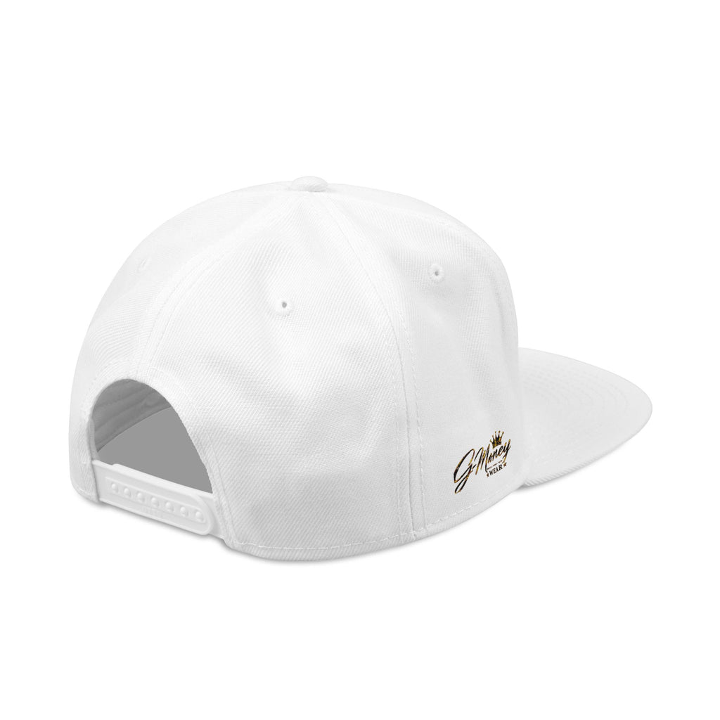 Embroidered Crown Snapback Hat — Red & Black Streetwear Cap