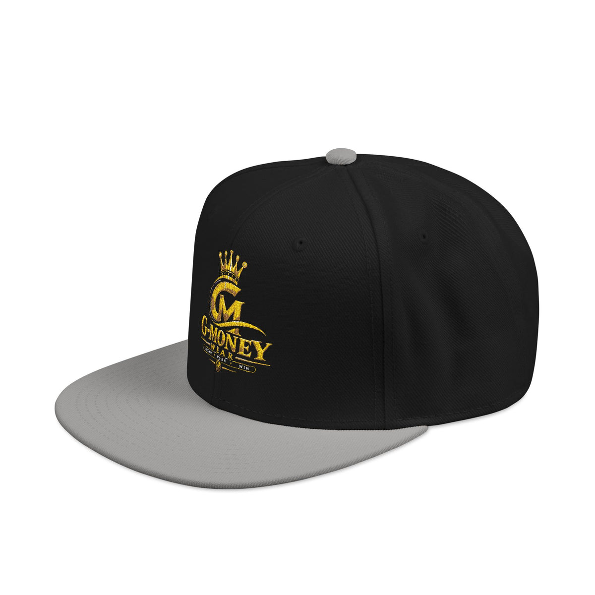 Money Crown Embroidered Snapback Hat