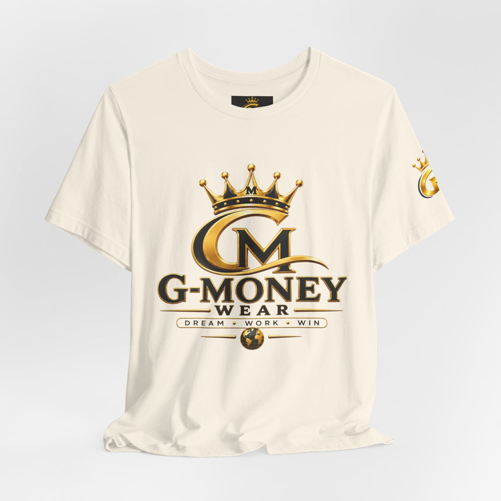 G-Money Wear Crown Logo Tee — Dream Work Win Graphic T-Shirt
