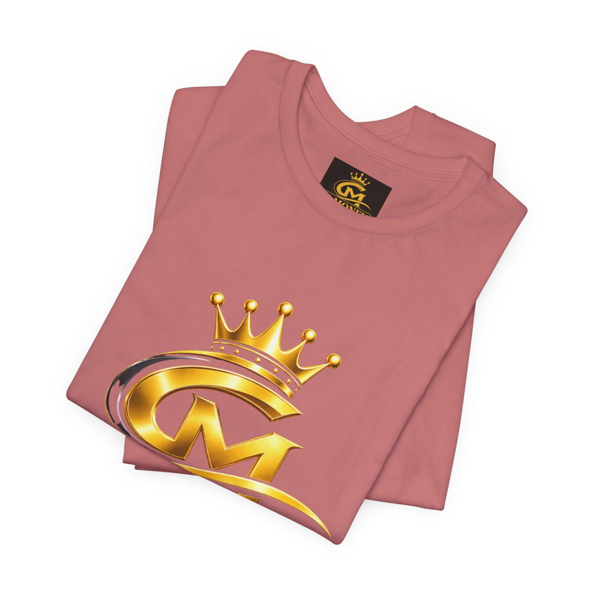 G-Money Logo T‑Shirt — Gold Crown Streetwear Tee