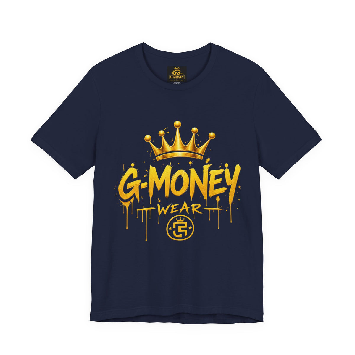 G-Money Wear Graphic Tee — Gold Crown Streetwear T-Shirt