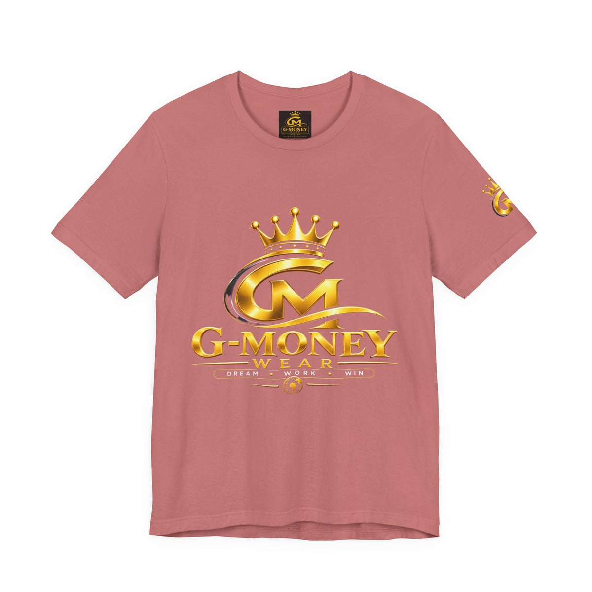 G-Money Logo T‑Shirt — Gold Crown Streetwear Tee