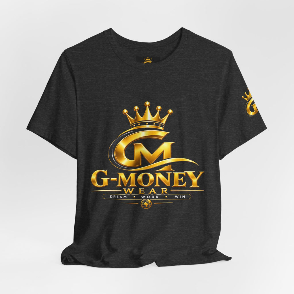 G-Money Logo T‑Shirt — Gold Crown Streetwear Tee