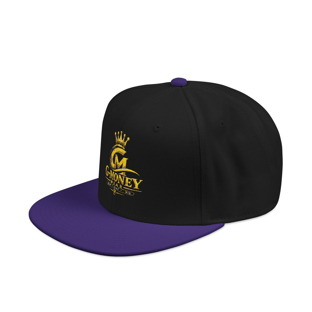 Money Crown Embroidered Snapback Hat