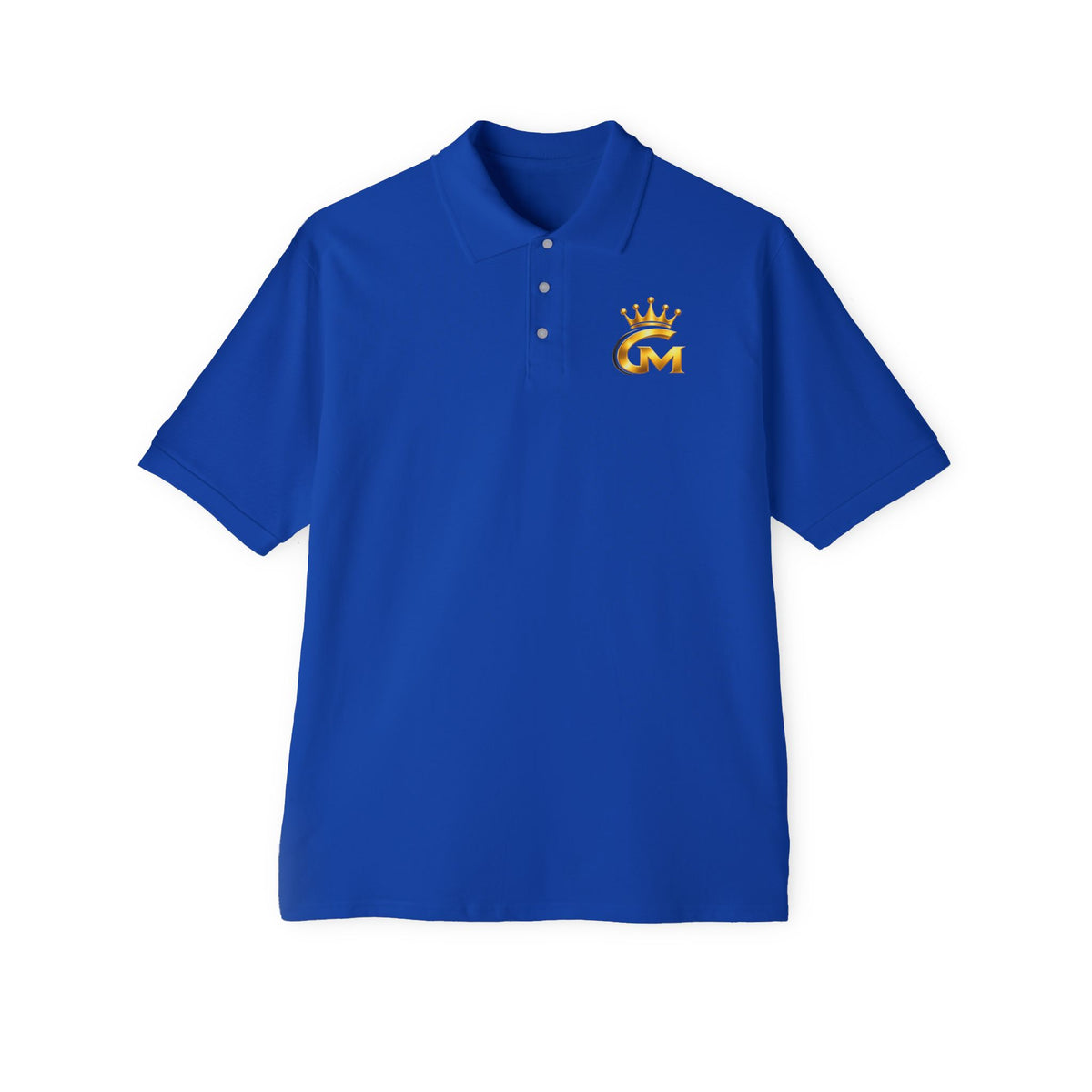 G-Money Wear Polo Shirt — Embroidered Crown Logo Men’s Piqué Polo