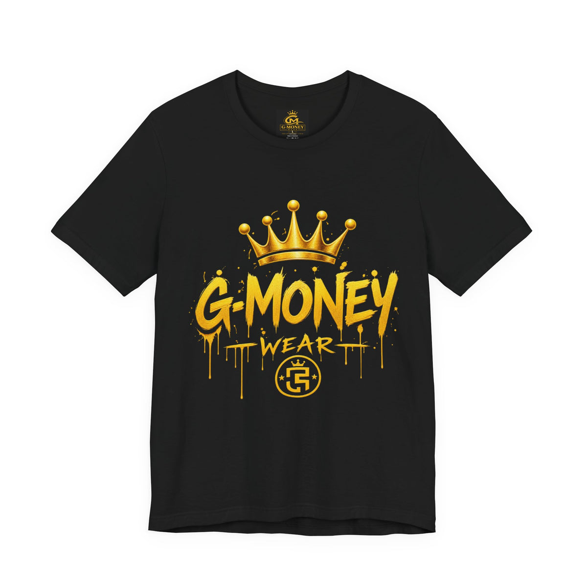 G-Money Wear Graphic Tee — Gold Crown Streetwear T-Shirt