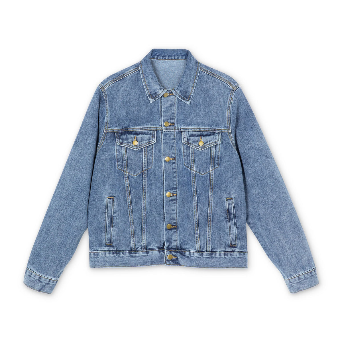 Denim Jacket — G-Money Crown Logo Back Print
